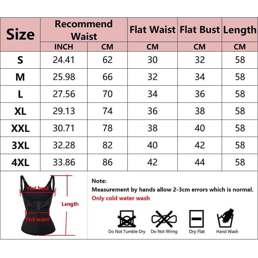Sweat Waist Trainer Vest Slimming Corsets for Weight Loss Body Shaper Sauna Suits Compression Tank Tops Belly Girdles Shapewear