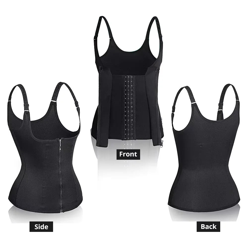 Sweat Waist Trainer Vest Slimming Corsets for Weight Loss Body Shaper Sauna Suits Compression Tank Tops Belly Girdles Shapewear