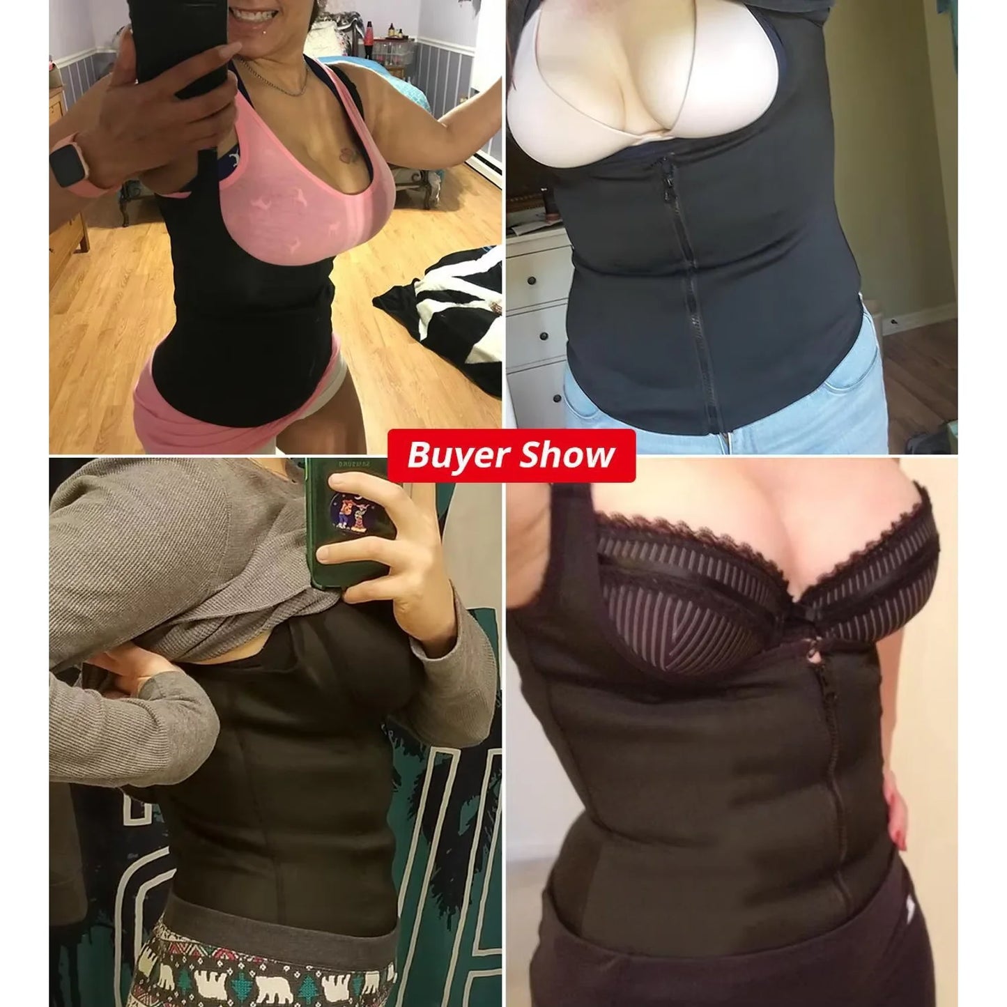 Sweat Waist Trainer Vest Slimming Corsets for Weight Loss Body Shaper Sauna Suits Compression Tank Tops Belly Girdles Shapewear