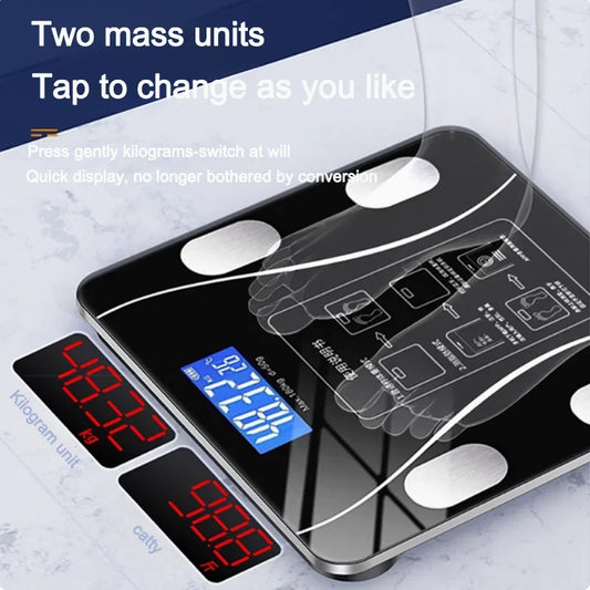 High-precision weight scale for weight loss can be connected to mobile phone intelligent and accurate Bluetooth body fat scale