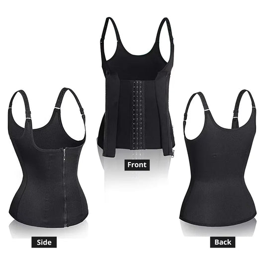 Sweat Waist Trainer Vest Slimming Corsets for Weight Loss Body Shaper Sauna Suits Compression Tank Tops Belly Girdles Shapewear