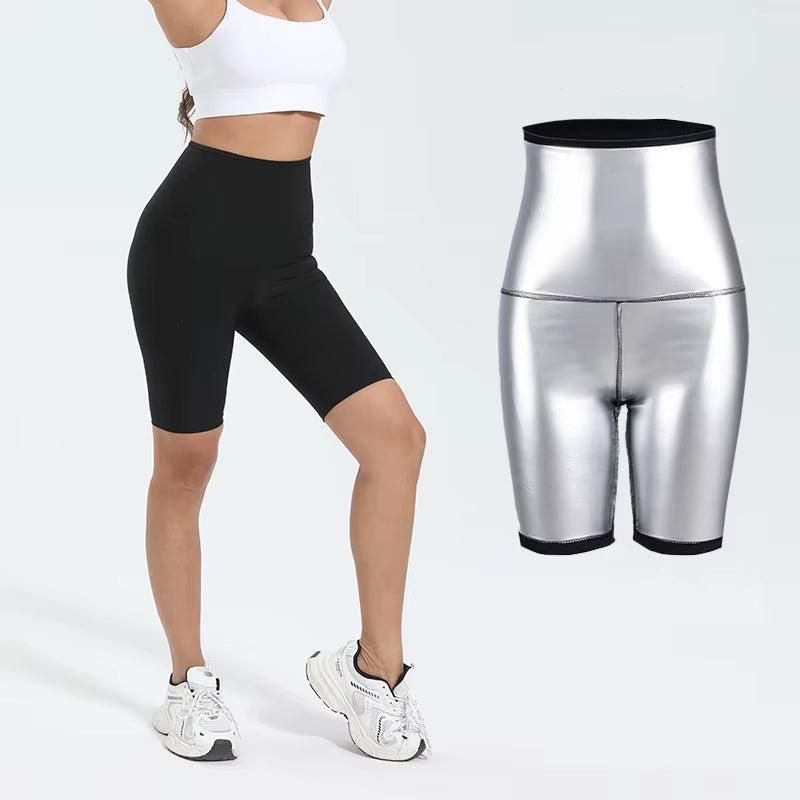 Fat Burning Shorts Compression Leggings Slimming Pants Long Waist Trainer Sweat Hot Thermo Weight Loss Women Trimmer
