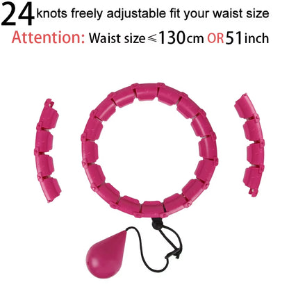 32/24/28 Section Adjustable Sport Hoops Abdominal Waist Exercise Detachable Hoola Massage Fitness Hoop Training Weight Loss